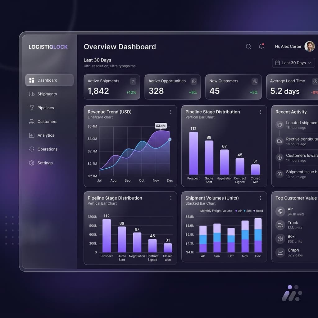 Premium CRM Dashboard